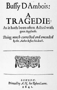 Frontispiz zu Bussy DAmbois: Eine Tragödie, 1641